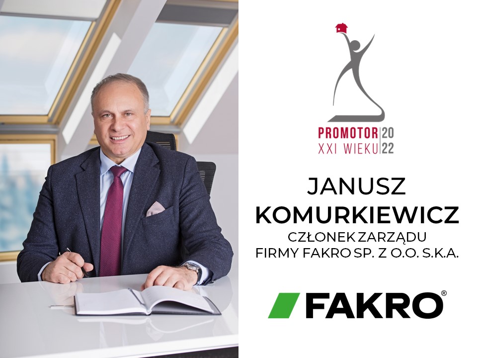 Janusz Komurkiewicz PROMOTOREM XXI WIEKU 2022