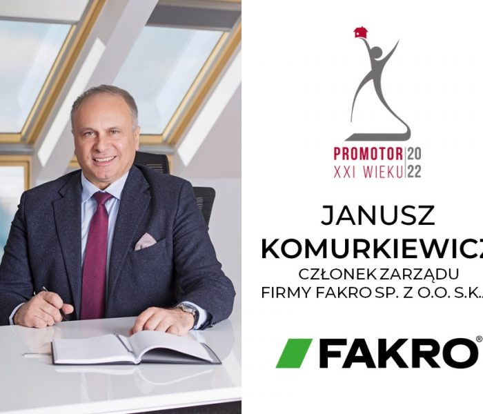 Janusz Komurkiewicz PROMOTOREM XXI WIEKU 2022