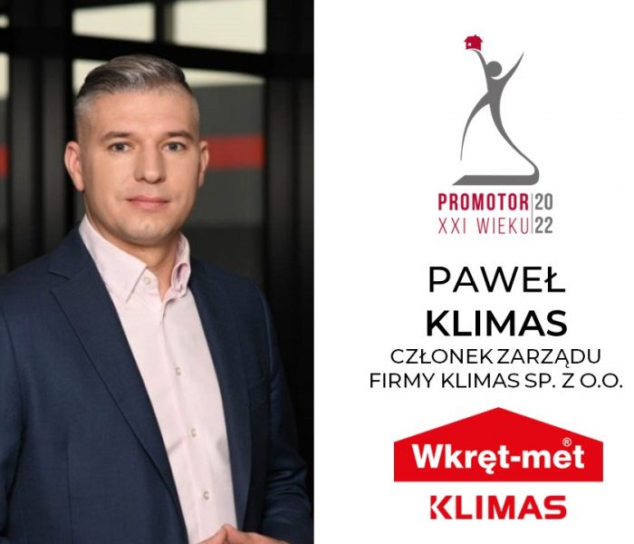 Paweł Klimas PROMOTOREM XXI WIEKU 2022